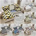 Sofa Cover Geometric Printed Sofa Seat Cushion Cover Elastic Washable Slipcover