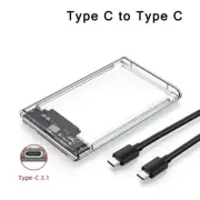 2.5" SATA USB 3.0 Clear Hard Drive Disk HDD SSD Enclosure External Laptop Case