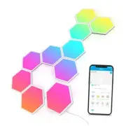 Glide Hexa Light Panels, RGBIC Hexagon LED Wall Lights, Wi-Fi Smart Home