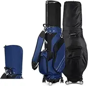 Golf Bag, Portable Golf Stand Bag, Golf Bag for Men & Women, Retractable Golf Club Cart Bag with Wheels, Easy to Carry