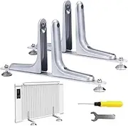 Privacy Screen Holder Feet – Aluminum Alloy Stand for Room Divider, Adjustable Base Support | Modern Office Partition Frame with Stable Foot Pads for, Study, or Hotel Reception Setup