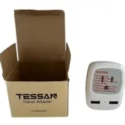 Tessan Travel Adapter Plug Type C USB Input AC 100-250V Output 5V US TO EU