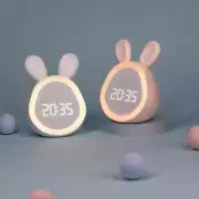 Kids Cute Alarm Clock with Night Light Stepless Dimming Led Digital Alarm Clock