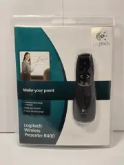 New Logitech R400 Wireless Red Laser Presentation Remote Pointer USB Sealed