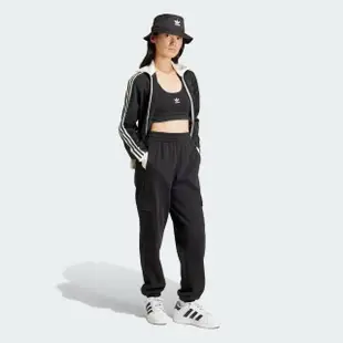 【adidas 愛迪達】Beckenbauer TT 女 立領 外套 運動 休閒 復古 三葉草 羅紋領 黑白(IR6089)