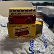 Dinky Toys 290 Double Decker Bus with rare red Hubs