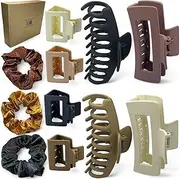 NDBOX Hair Clips Accessories for Women | Adult Hair Ties | Claw Clamp | Elegant Designs | Assorted Styling Pack (Designs Set E)