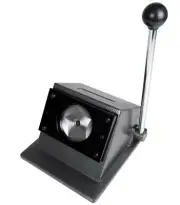 75mm (3 Inch) Round Punch Die Cutter - Manual Badge Button Maker, Press, Craft
