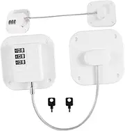 GETAJGHSD 2Pcs Refrigerator Door Safety Lock Password Combination Lock for Cabinets No Drill Installation Durable Stylish Design Suitable for Home Use