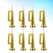 18 Pcs Toy Trumpet Gold Whistle Instruments Loudspeaker Child