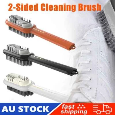 2 Sides Cleaning Brush Kit Suede Leather Nubuck Shoes Boot Cleaner Stain Dust CF