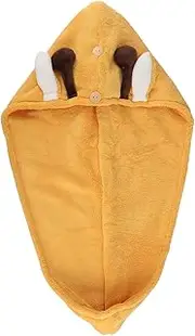 HONITANO Double Layer Quick Dry Hair Hat Elastic Shower Cap for Easy Drying for Home Use Travel Spas Reduces Split Ends Lightweight Design