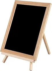 TOGEVAL Wooden Painting Board Easel Boys and Girls Standing Drawing Board Chalkboard for Boys and Girls Storage Trays