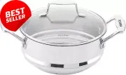 Impact Multi Steamer Insert with Lid 16/18/20 Cm Silver