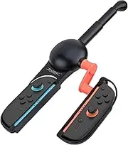 Mcbazel Fishing Rod for N-Switch & Switch 2 - Rotating Controller Accessories with Simulated Reeling Sound, Ergonomic Handle & Joy-Con Slot for Switch 1/2
