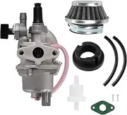 Kadryxon Carburettor with Air Filter, Carburettor Power Vehicles for 47cc 49cc Off-Road Vehicles, Horizontal Engines, Motorcycle, Go Kart, ATV Scooter