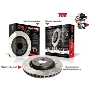 DBA42107S T3 4000 SERIES SLOTTED ROTORS FORD FALCON BF XR6 TURBO FRONT PAIR