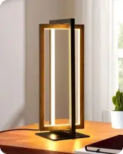 Modern LED Table Lamp, Stepless Dimmable Minimalist Bedside Lamp, MAX 750LM, ...
