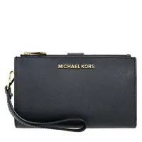 在飛比找樂天市場購物網優惠-MICHAEL KORS 多功能長夾 十字紋防刮真皮 長夾 