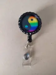 Pride Flag Retractable Badge Holder Badge Reel Lanyards Stethoscope Tag