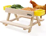 Chicken Feeders and Waterers, Chicken Feeder No Waste Kit with Chicken Picnic Ta