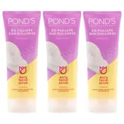 3x Ponds Bright Beauty Daily Foam Scrub Micro-Exfoliant Facial Cleanser 100g