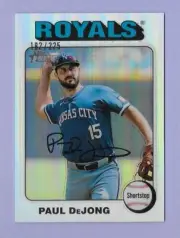 2024 Topps Heritage High # SP PAUL DEJONG ROYALS Silver Refractor #/225