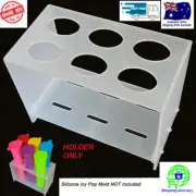 NEW Icy Pop Molds HOLDER Ice Pole Tube Holder 6 Slots Holes Plastic Foldable