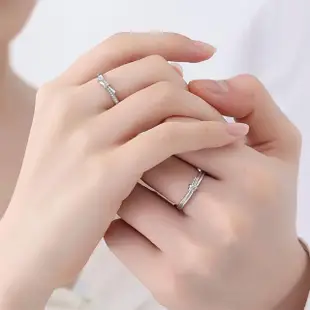 【MoonDy】對戒 細戒指 純銀戒指 情侶對戒 開口戒指 男戒指 銀戒指 女戒指 ins戒指 輕奢戒指 女生飾品