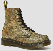 Dr. Martens 1460 Pascal Iridescent Leather Boot Gold Holo Crackle 25727710