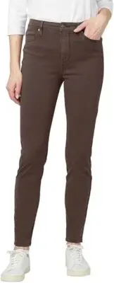 Buffalo David Bitton High Rise Skinny Leg Strech Pant, Dark Oat, Size 2/26