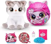 Pets Alive Smitten Kittens Surprise, Alli, Nurture Play, Soft Toy Unboxing, Interactive, 10 Sounds, Ultra Soft Plushies, Adopt Electronic Pet Kitten (Alli)