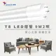 【ADATA 威剛】9W T8 2尺LED玻塑燈管 白光/黃光 (2.7折)