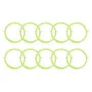 10Pcs 10M Badminton Racket Racquet String High Elastic Nylon, Fluorescent Yellow