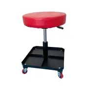 150kg Pneumatic Roller Seat Mechanic Rolling Stool with Square Tool Tray