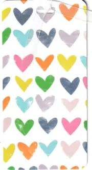 Junk Journal Art Tags, Happy Hearts, Valentines, 8 pcs 3" x 6"