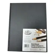 Royal & Langnickel Hardback Sketchbook Black A4 110gsm 8.5" x 11"