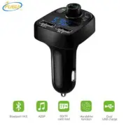 2 USB Charger In Car Bluetooth FM Transmitter Radio MP3 Wireless Adapter 12V-24V (for: Fiat)