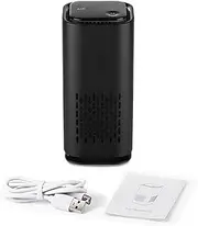 HEPA Filter Air Purifier Portable Home Car Air Cleaner Negative Ion Odour Dust (Black)