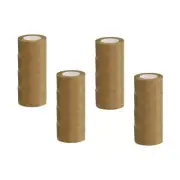 8 Rolls - 3" x 60 Yards, 5.9 Mil Industrial Flat Back Kraft Brown Paper Tape