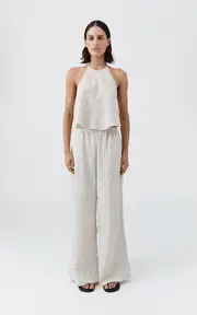 [St. Agni] Textured Halter Top