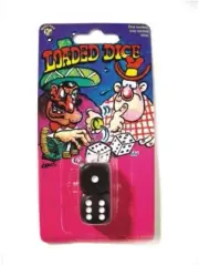 Novelty Joke Gag Trick Loaded Dice Pack of 2 for Party Bag Filler
