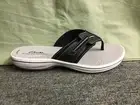New Women’s Clarks Cloudsteppers Brinkley Jazz Flip Flops in Black size 5