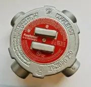 APPLETON / EMERSON GUX75 Conduit Outlet Body Type X Cast Iron 3/4 In.