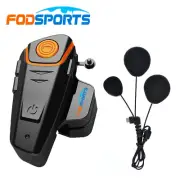 BT-S2 Motorcycle Helmet Bluetooth Intercom Headset Motorbike Wireless Speaker FM