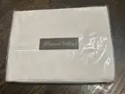 NEW Peacock Alley Soprano KING Cotton Sateen Flat Sheet White