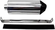 TDR 32mm Black Exhaust Muffler for 125cc 140cc Thumpstar Atomik Dirt Pit Trail Bike, Compatible with 110-150cc ATV Quad Buggy