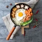 Wood Handle Cooking Saucepan Non-Stick Frying Pan Soup Pot Baby Food