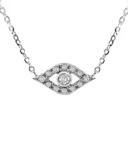 Sabrina Designs 14K 0.08 ct. tw. Diamond Evil Eye Necklace