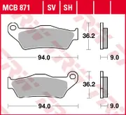 TRW Lucas Brake pad MCB871